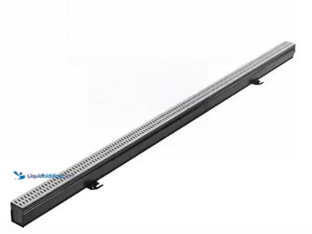 Lot 49-1517341 - NDS
2-1/4 in. x 6 ft. Slim Channel Drain Kit Gray Grates, End Caps, Outlets, Coupling and Anchor Cl...