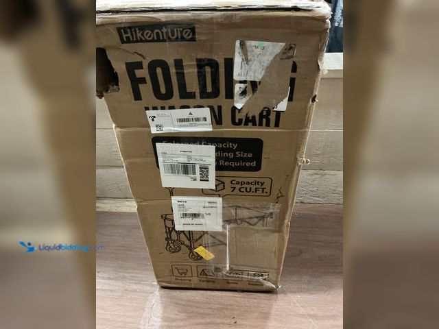 Lot 49-3511740 - Hikenture Collapsible Wagon 330LBS Capacity, 200L Extra Large Wagons Carts Foldable, Heavy Duty Fold...