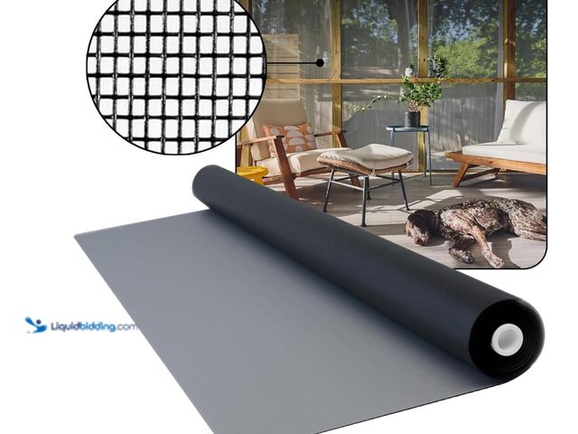 Lot 49-3465328 - DOCA 96 in x 100 ft Window Screen Mesh - Window Screen Replacement, Fiberglass Mesh Roll for Window,...