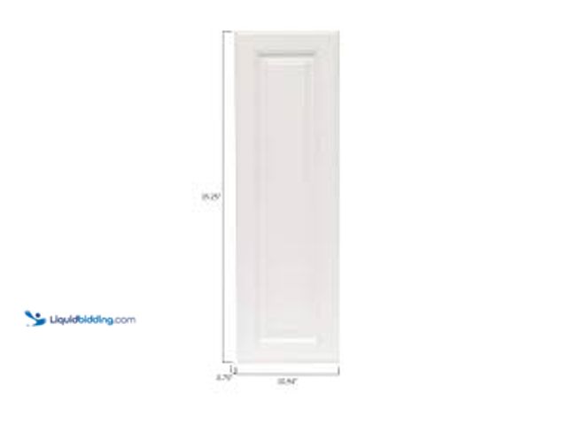 Lot 49-3536840 - Hampton Bay Hampton 11 in. W x 35.25 in. H x 0.75 in. D Wall Decorative End Panel in Satin White. Mo...