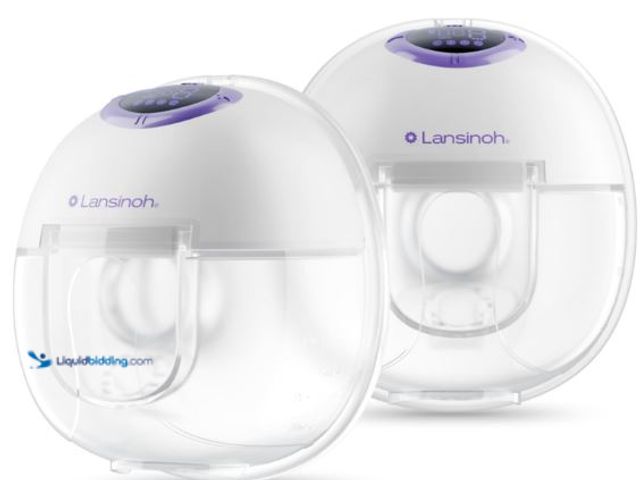 Lot 49-1513887 - Lansinoh Discreet Duo Wearable Breast Pump, Hands Free Breast Pump, 4 Pumping Modes, 9 Levels Hospit...
