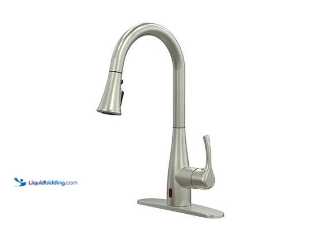 Lot 49-5539861 - Glacier Bay Marcie Single-Handle Integrated Pull Down Touchless Kitchen Faucet in Stainless Steel. M...