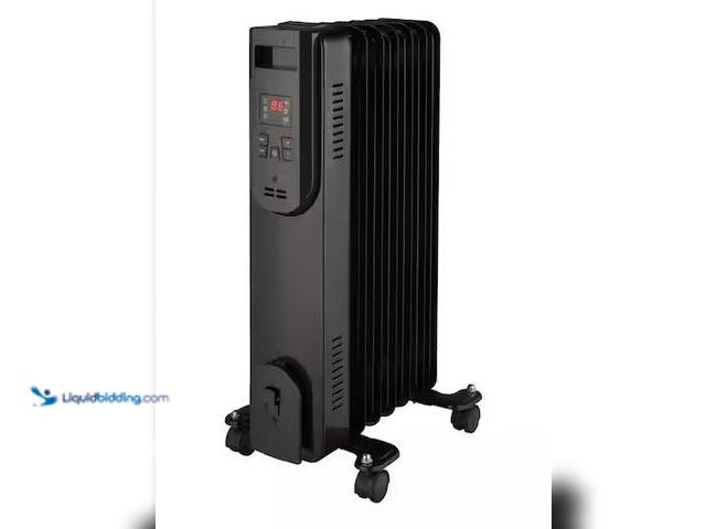 Lot 49-5486521 - Konwin
1500-Watt Black Indoor Electric Oil-Filled Radiator Convection Radiant Space Heater with Rem...