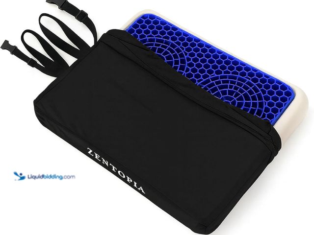 Lot 49-5453120 - Gel and Memory Foam Seat Cushion – Office – Ergonomic Cushion Pad for Tailbone Pain - Desk Chair Car...