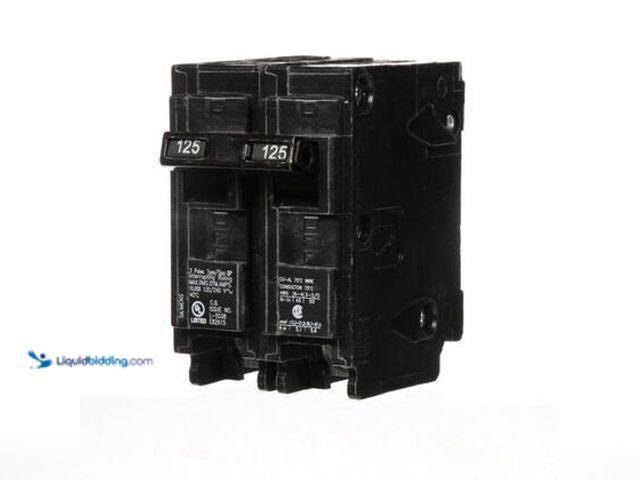 Lot 49-5559550 - Siemens 125 Amp Double-Pole Type QP Circuit Breaker. Model # Q2125P. Unused