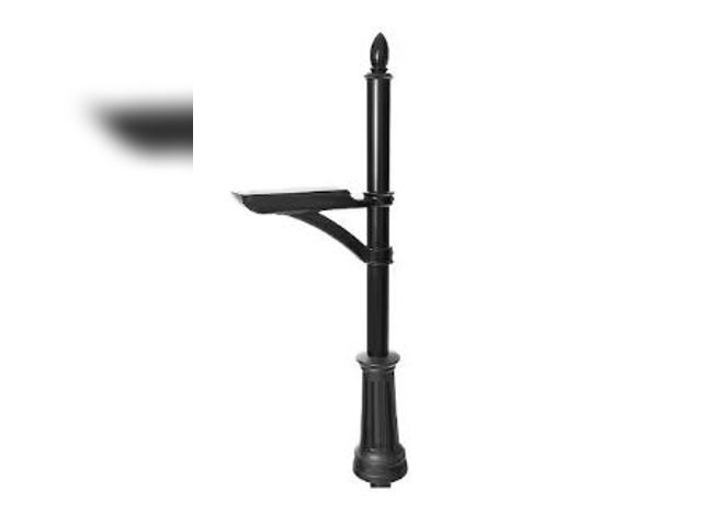 Lot 49-1517025 - Architectural Mailboxes
Hamilton 70"  Black In-Ground Steel Mailbox Post, Model # 7510B-10, Unused ...