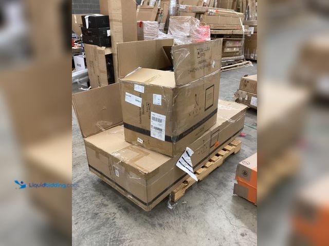 Lot 49-5486834 - Naomi Home Raelynn Button Tufted Microfiber Sofa (2 Cartons) (Black) Item is unused in 2 Boxes