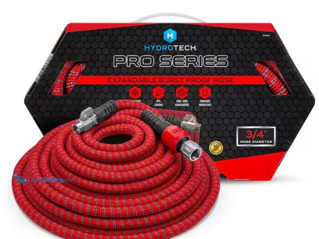 Lot 49-1623513 - Hydrotech Pro Series 3/4 in. x 200 ft. Heavy Duty Garden Water Hose, Lightweight, Expandable, Model ...