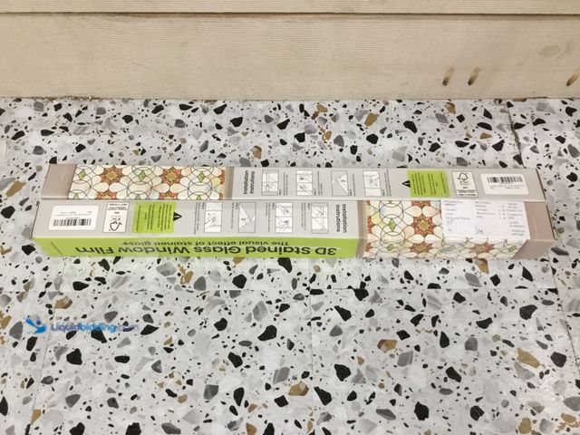 Lot 49-5408209 - 3D Stained Glass Window Film. Item is New 2pk