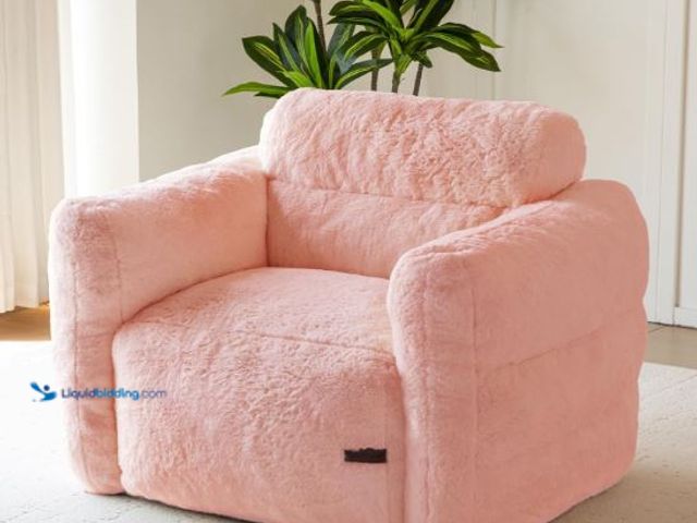 Lot 49-3432141 - MAXYOYO Giant Bean Bag Chair for Adults, Ultra Soft Fluffy Bean Bag Sofa, Oversized Floor Sofa for L...