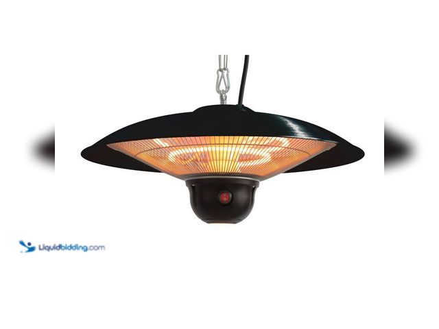 Lot 49-5484739 - EnerG+
1500-Watt Hanging Infrared Electric Gazebo Heater with LED Light and Wireless Remote New