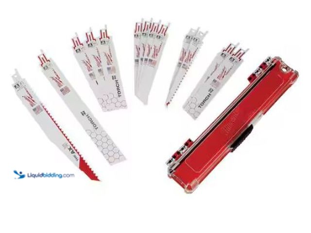 Lot 49-1577157 - Milwaukee SAWZALL Demolition Nail-Embedded Wood and Metal Cutting Bi-Metal Reciprocating Saw Blade S...