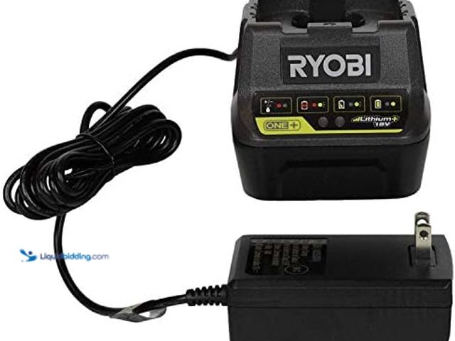 Lot 49-5548923 - RYOBI 18V Battery Charger MODEL:P118B UNUSED. CHARGER ONLY.