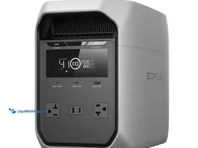 Lot 49-1625430 - Eco Flow 1800-Watt DELTA 3 Classic, 1024Wh LFP Portable Power Station, Home Backup, Camping, Push-Bu...
