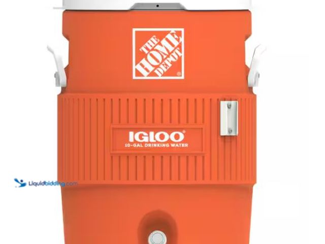 Lot 49-1624665 - IGLOO 10-Gallon Seat Top Beverage Jug Cooler Model # 42330, Slightly Used  Ref#PA0709