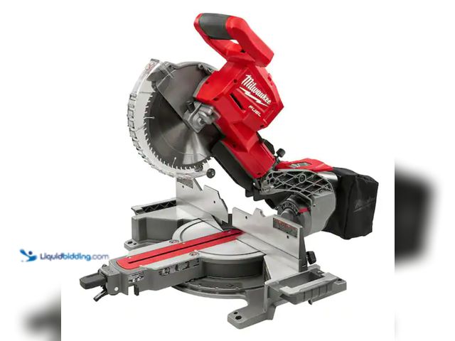 Lot 49-2000150 - Milwaukee M18 FUEL 18V Lithium-Ion Brushless Cordless 10 in. Dual Bevel Sliding Compound Miter Saw (...