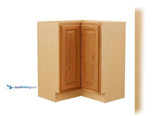 Lot 49-5487559 - Hampton Bay
Hampton 36 in. W x 16.5 in. D x 34.5 in. H Assembled Corner Lazy Susan Base Cabinet in ...
