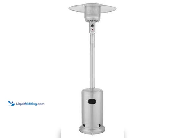 Lot 49-5486276 - Hampton Bay
48000 BTU Stainless Steel Propane Standing Patio Heater with Wheels Internet # 31848557...