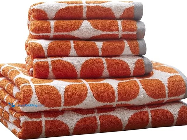 Lot 49-5446890 - Intelligent Design Lita Cotton Bathroom Towels , Jacquard Highly Absorbent Bath Towel Set , 6-Piece ...