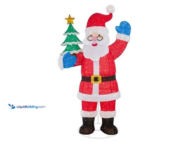 Lot 49-1548167 - 8 ft. Yuletide Lane Giant-Sized LED Collapsible Santa Yard Decoration Model #1009466750, Unused  Ref...