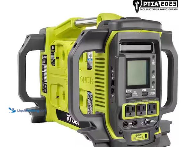 Lot 49-3539086 - RYOBI
18V ONE+ 1800-Watt Portable Battery Inverter Power Station/8-Port Charger (Tool Only) Interne...