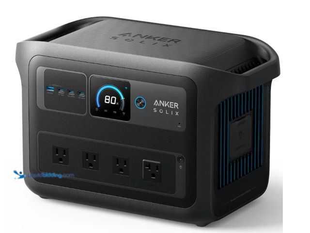Lot 49-5545334 - Anker - SOLIX C1000X Gen2 Portable Power Station,1024 Wh/Peak 3000W Battery Solar Generator for Outd...