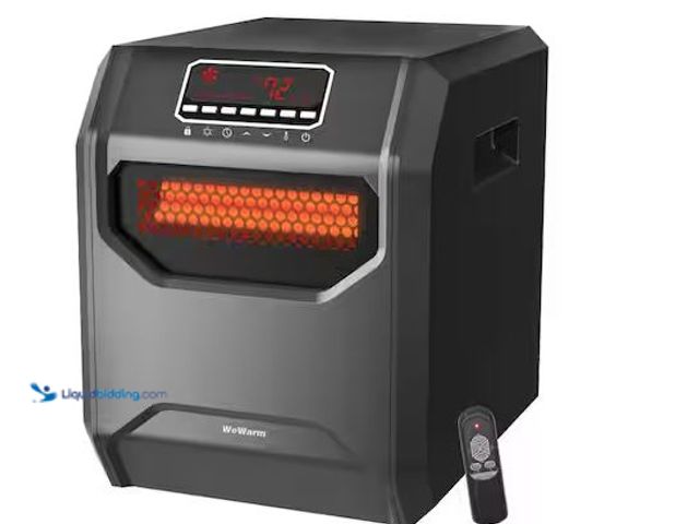 Lot 49-1556670 - WeWarm Electric 6 Element Infrared Space Heater Black Plastic Model # HT1013US, Unused  Ref#SSB1201