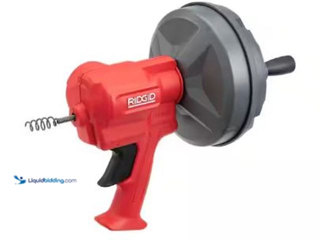 Lot 49-1517155 - RIDGID
EZ SPIN Drain Cleaning Snake Auger, Model # 80168, Slightly used   Ref#HDSR-0710