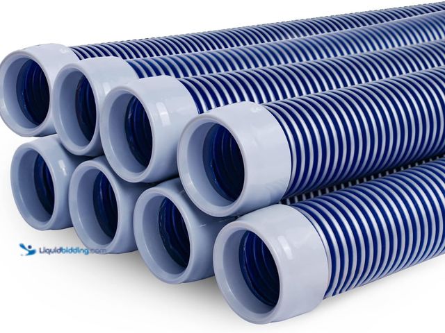 Lot 49-3565453 - Professional Swimming Pool Vacuum Cleaner Hose -1.5” 8 Piece Hoses, Perfect Vacuum Extension/Replace...