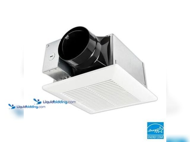 Lot 49-5581613 - Panasonic Whisper Mighty Pick-A-Flow 70/90 CFM Ceiling/Wall Bathroom Exhaust Fan, Energy Star with 9...