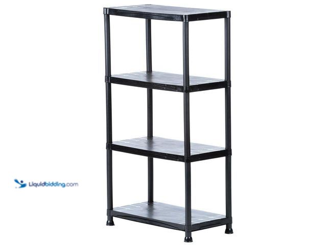 Lot 49-5413064 - HDX
4-Tier Easy Assembly Scratch Resistant Plastic Garage Storage Shelving Unit in Black (28 in. W ...