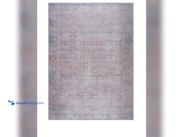Lot 49-3432680 - Dare Light Blue Cream Off White 8 ft. x 10 ft. Area Rug, Model # HGEBDAREX71-07101000, Slightly used...