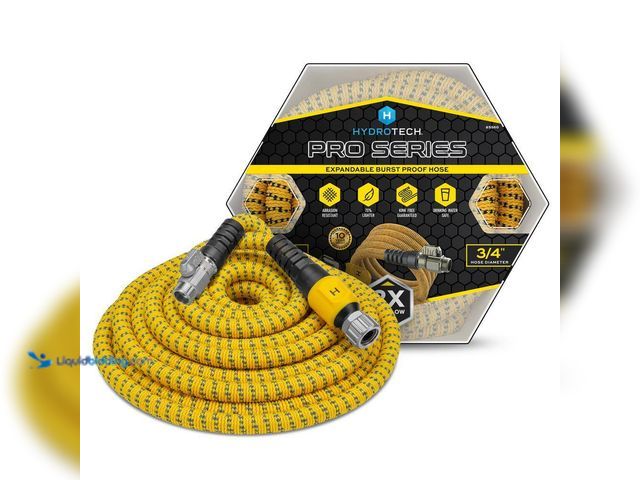 Lot 49-5416345 - Hydrotech Pro Series 3/4 in. Diameter x 100 ft. Expandable Garden Water Hose. [Model # 5560C3] Unuse...