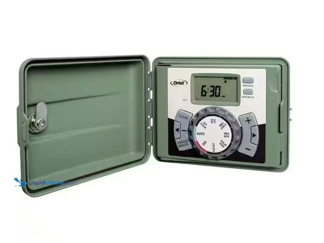 Lot 49-1576459 - Orbit 4-Station Easy-Set Logic Indoor/Outdoor Irrigation Controller Model # 57894, Unused, Has Attac...