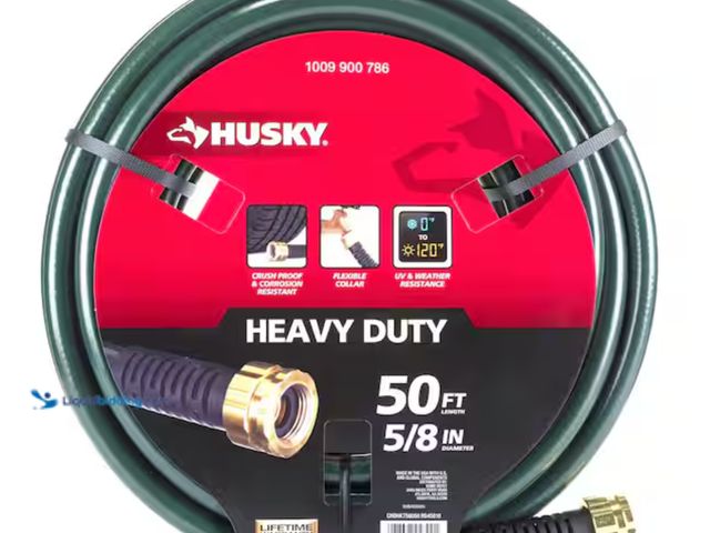 Lot 49-2000299 - Husky 5/8 in. x 50 ft. Heavy-Duty Hose, Model # CHDHKT58050, Slightly used, Unable to test.   Ref#HD...