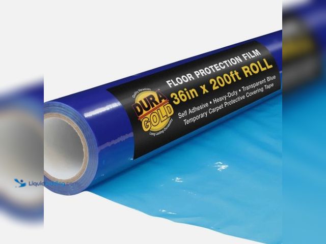Lot 49-3537908 - Floor Protection Film, 36" x 200' Roll - Self Adhesive Cover, Paint Spills, Dust New
