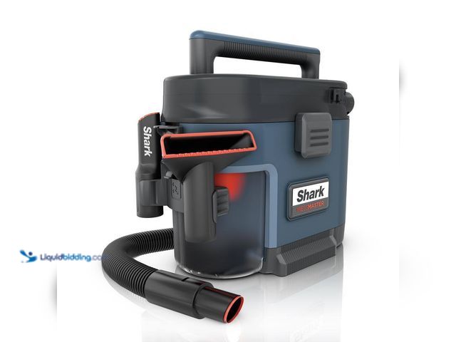 Lot 49-5487229 - Shark
MessMaster Portable 1 Gal. 7-Peak HP Corded Wet/Dry Vacuum with Self-Rinsing and AnyBag techn...
