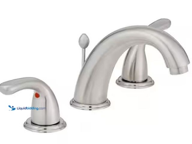 Lot 49-5450681 - Glacier Bay
Builders 8 in. Widespread Double-Handle High-Arc Bathroom Faucet in Brushed Nickel Inte...