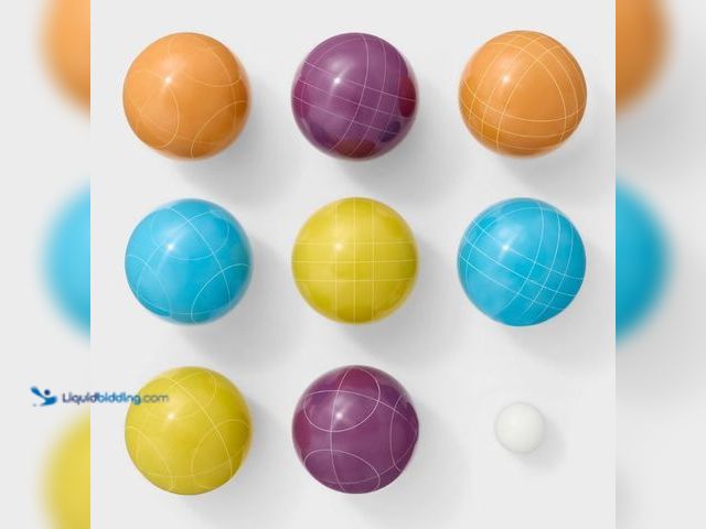 Lot 49-5446793 - 100mm Resin Bocce Ball Set - Embark™: Lawn Target Toss for 2-4 Players. Item is unused.