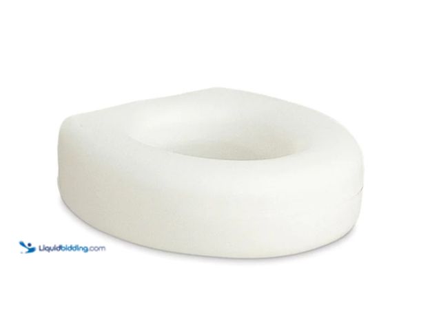 Lot 49-1566947 - AquaSense Portable Raised Toilet Seat, White, 4 in., Model # 770-610, Unused  Ref#AMARELIST