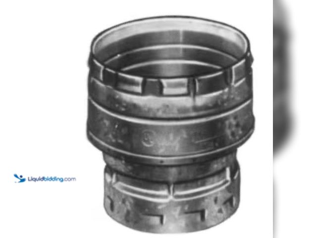 Lot 49-1568830 - Lot of (6) American Metal Products Type B Gas Vent 3in. To 4in. Diameter Increaser Model # 3EIX4H, U...