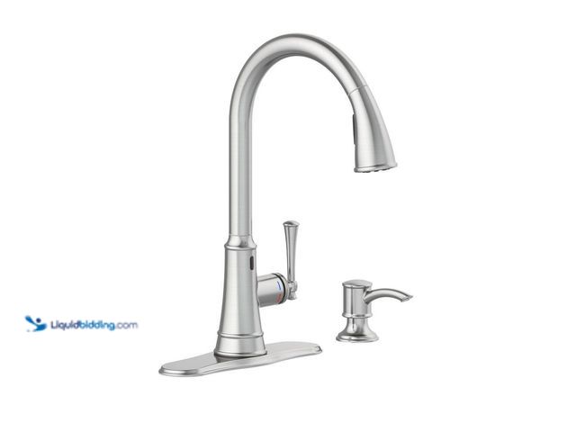 Lot 49-3527287 - Glacier Bay
Hemming Single-Handle Touchless Pull Down Sprayer Kitchen Faucet with Soap Dispenser in...