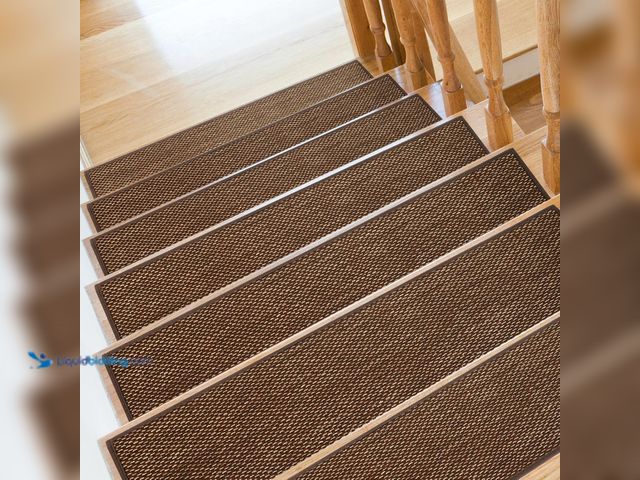Lot 49-5572496 - SMILOOL Stair Treads Non Slip for Wooden Steps Indoor 9" x 36" 15 Pack Extra Wide Stairs Tread Carpe...