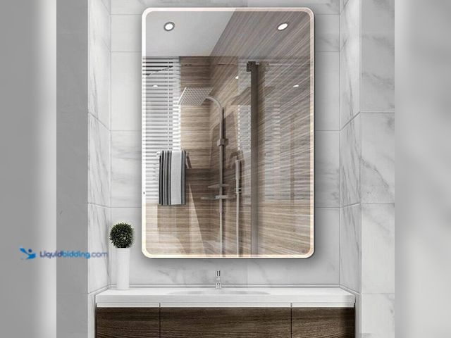 Lot 49-5406399 - Ello & Allo 30 in. W x 36 in. L Single Frameless Bathroom Wall Mirror, Model # EVM-S-30, Unused.