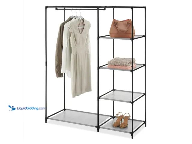Lot 49-1627295 - Whitmor Spacemaker Wardrobe with 5 Shelves Model #YESB1148, Unused, Has Attachments  Ref#SB0715