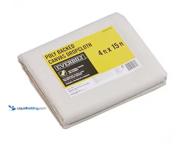 Lot 49-5555503 - Everbilt
4 ft. x 14 ft. Poly Backed Canvas Drop Cloth, Unused