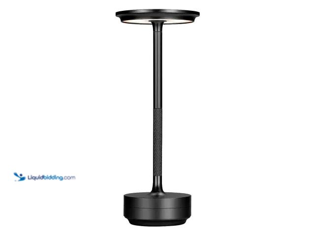Lot 49-1811704 - Cordless LED Rechargeable Touch Sensor Table Lamp 5.1"W x 11.22"T Black - NEW - The rechargeable nig...
