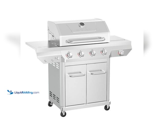 Lot 49-3564338 - Nexgrill
4 Burner Stainless Steel Propane Gas Grill with Side Burner Unused