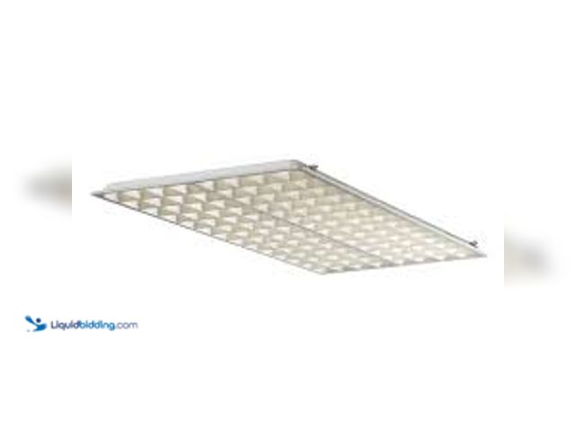 Lot 49-5411833 - EnviroLite Nonglare 2 ft. x 4 ft. 45W 5000 Lumen Integrated LED Parabolic Troffer with Light Cell Gr...