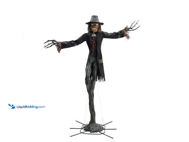 Lot 49-5558920 - 15ft Gruesome Grounds GIANT SIZED ANIMATERD LED WORRICROW MODEL:1013295825 UNUSED